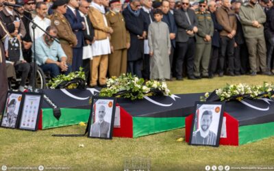 مراسم تشييع جثامين رئيس الأركان العامة ورفقائه